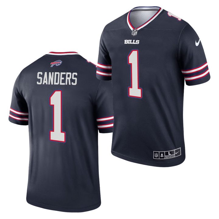 Men Buffalo Bills 1 Emmanuel Sanders Nike Navy Game Player NFL Jersey